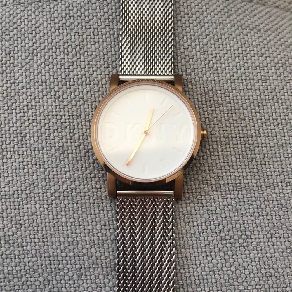 DKNY women’s watch silver and gold
